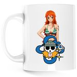 Casa si Gradina - Bucatarie si vesela - Cani si pahare - Cani si cesti - Cana One Piece Nami Cat Burglar, alba, 330 ml - Infinity.ro