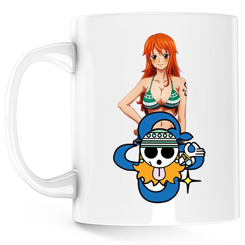 Casa si Gradina - Bucatarie si vesela - Cani si pahare - Cani si cesti - Cana One Piece Nami Cat Burglar, alba, 330 ml - Infinity.ro