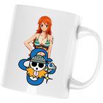 Casa si Gradina - Bucatarie si vesela - Cani si pahare - Cani si cesti - Cana One Piece Nami Cat Burglar, alba, 330 ml - Infinity.ro