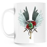 Casa si Gradina - Bucatarie si vesela - Cani si pahare - Cani si cesti - Cana AOT Attack on Titan Crest Wings of Freedom Anime, alba, 330 ml - Infinity.ro