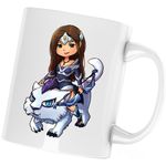 Casa si Gradina - Bucatarie si vesela - Cani si pahare - Cani si cesti - Cana Rylai Crystal Maiden Dota 2 Hero Wolf, alba, 330 ml - Infinity.ro