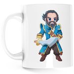 Casa si Gradina - Bucatarie si vesela - Cani si pahare - Cani si cesti - Cana Dota 2 Admiral Kunkka Valve Game Dota2, alba, 330 ml - Infinity.ro