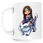 Casa si Gradina - Bucatarie si vesela - Cani si pahare - Cani si cesti - Cana Rylai Crystal Maiden Dota 2 Hero Wolf, alba, 330 ml - Infinity.ro