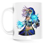 Casa si Gradina - Bucatarie si vesela - Cani si pahare - Cani si cesti - Cana Dota 2 Rylai Crystal Maiden Hero Ice, alba, 330 ml - Infinity.ro