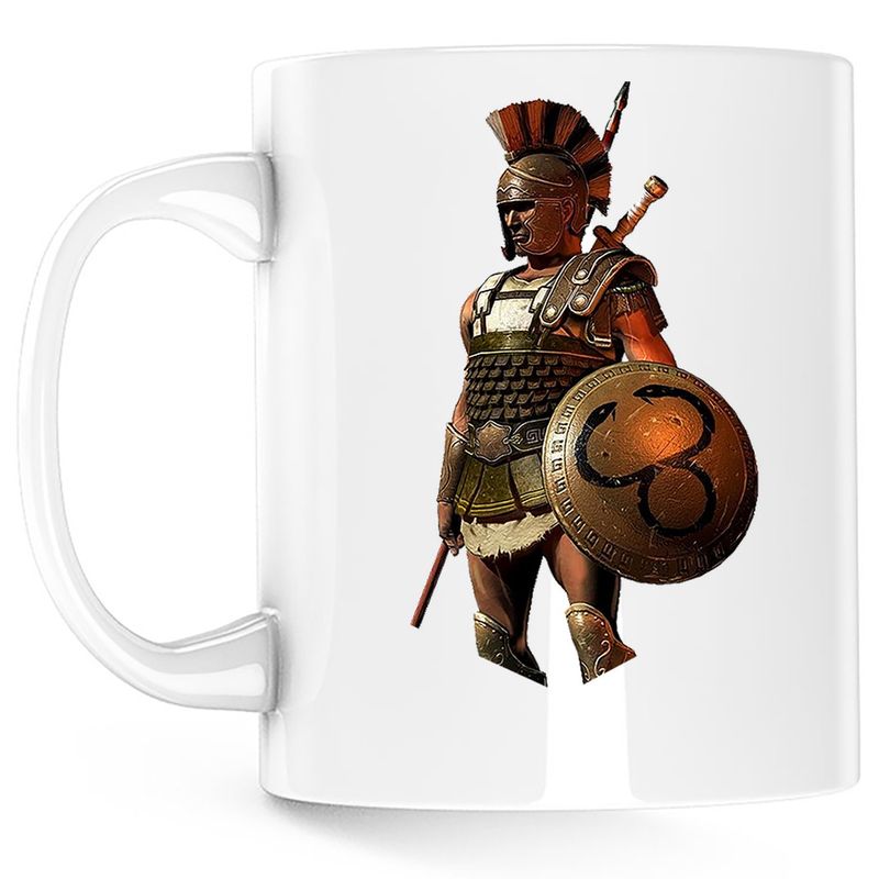 Casa si Gradina - Bucatarie si vesela - Cani si pahare - Cani si cesti - Cana Age of Empires Soldat Antic Sparta, alba, 330 ml - Infinity.ro