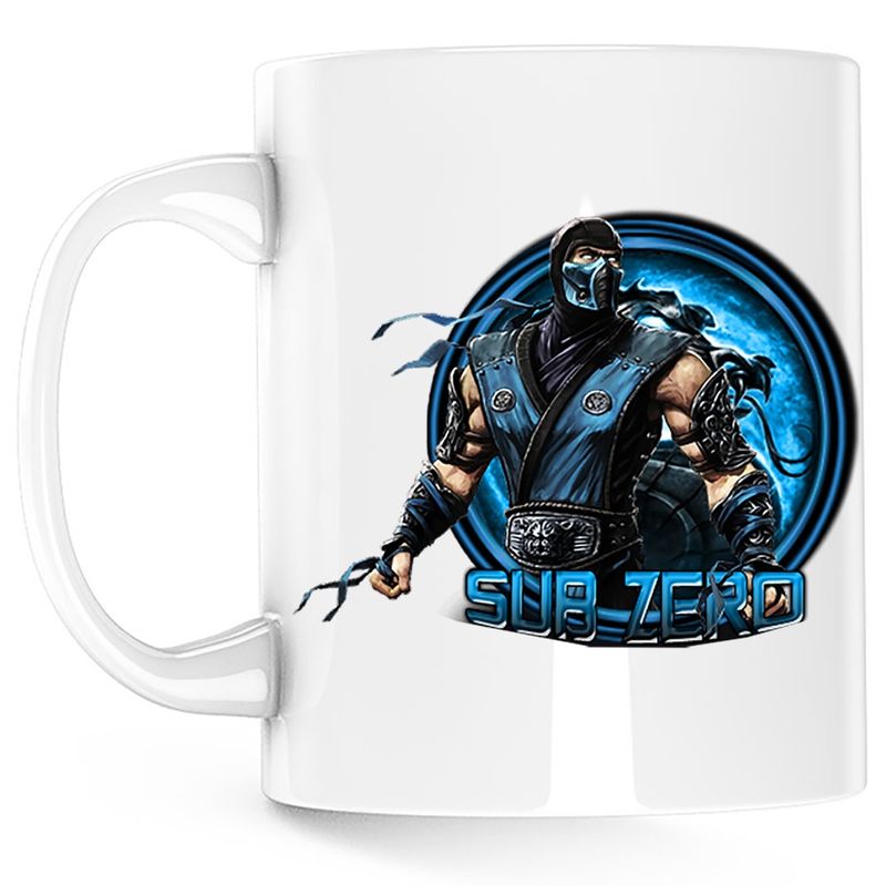 Casa si Gradina - Bucatarie si vesela - Cani si pahare - Cani si cesti - Cana Mortal Kombat Sadegh Sub-Zero Mythologies Game, alba, 330 ml - Infinity.ro