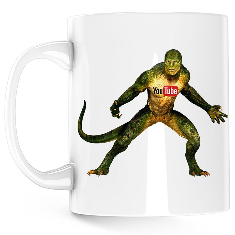 Casa si Gradina - Bucatarie si vesela - Cani si pahare - Cani si cesti - Cana Mortal Kombat Connors Reptile GTA Youtube Insta, alba, 330 ml - Infinity.ro