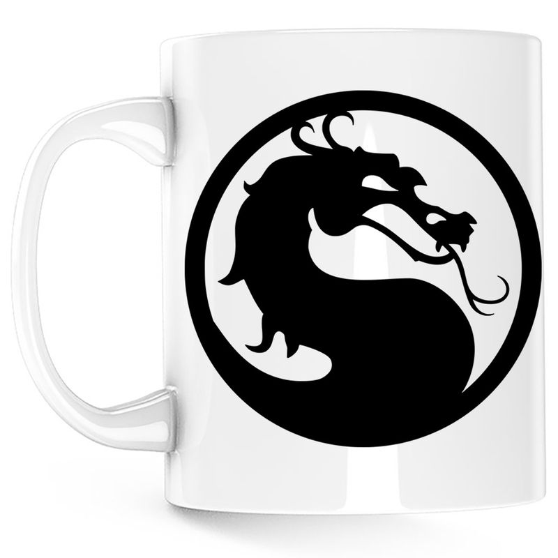 Casa si Gradina - Bucatarie si vesela - Cani si pahare - Cani si cesti - Cana Mortal Kombat Reptile  Deception Arte Martiale Kungfu, alba, 330 ml - Infinity.ro