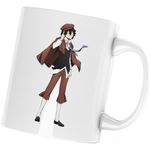 Casa si Gradina - Bucatarie si vesela - Cani si pahare - Cani si cesti - Cana Bungo Stray Dogs Seiyu Plush Anime, alba, 330 ml - Infinity.ro