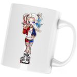 Casa si Gradina - Bucatarie si vesela - Cani si pahare - Cani si cesti - Cana Joker Harley Quinn Queen Gangster Bad Girl, alba, 330 ml - Infinity.ro