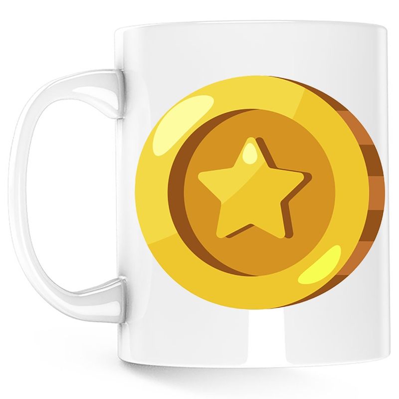 Casa si Gradina - Bucatarie si vesela - Cani si pahare - Cani si cesti - Cana Coin Clash Royale Clans, alba, 330 ml - Infinity.ro