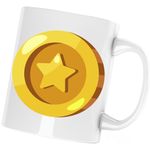Casa si Gradina - Bucatarie si vesela - Cani si pahare - Cani si cesti - Cana Coin Clash Royale Clans, alba, 330 ml - Infinity.ro