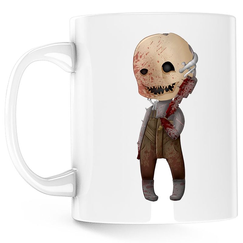 Casa si Gradina - Bucatarie si vesela - Cani si pahare - Cani si cesti - Cana Dead by Daylight Trapper Horror Game, alba, 330 ml - Infinity.ro