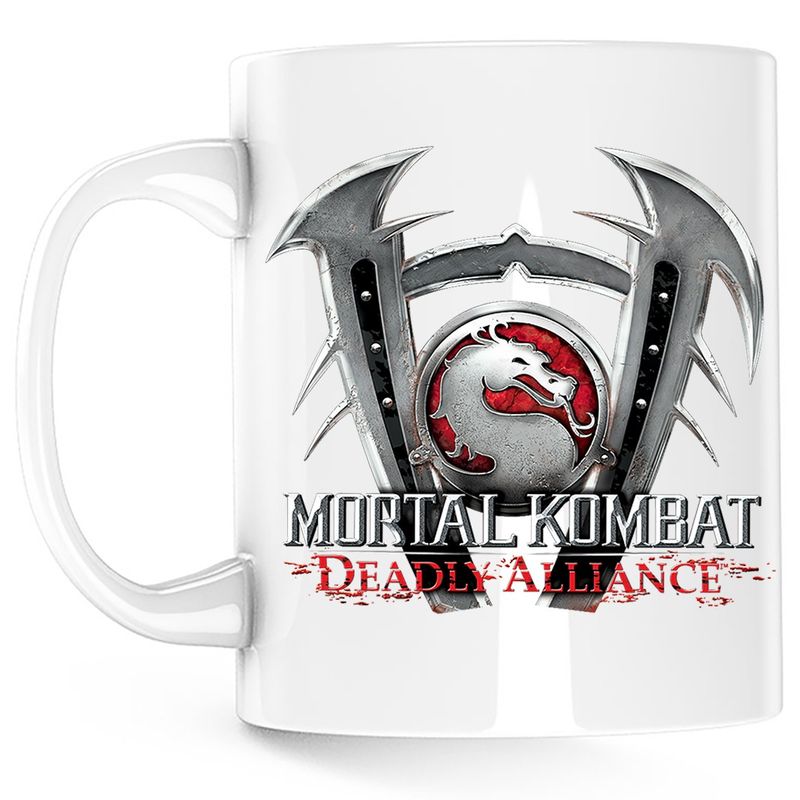 Casa si Gradina - Bucatarie si vesela - Cani si pahare - Cani si cesti - Cana Mortal Kombat Deadly Alliance Shaolin Monks, alba, 330 ml - Infinity.ro