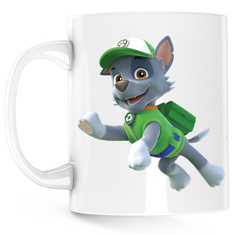 Casa si Gradina - Bucatarie si vesela - Cani si pahare - Cani si cesti - Cana Paw Patrol Rocky Mecanic Service Catelus, alba, 330 ml - Infinity.ro