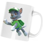 Casa si Gradina - Bucatarie si vesela - Cani si pahare - Cani si cesti - Cana Paw Patrol Rocky Mecanic Service Catelus, alba, 330 ml - Infinity.ro
