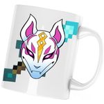 Casa si Gradina - Bucatarie si vesela - Cani si pahare - Cani si cesti - Cana Drift Mask Fortnite Minecraft, alba, 330 ml - Infinity.ro