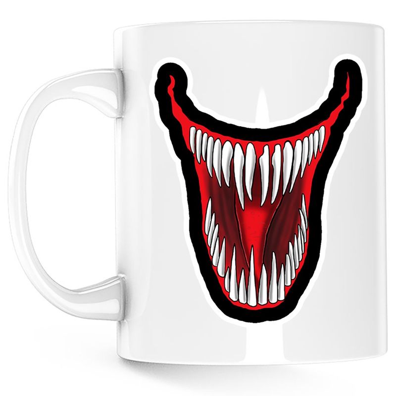 Casa si Gradina - Bucatarie si vesela - Cani si pahare - Cani si cesti - Cana Venom Epic Smile Badass Horror, alba, 330 ml - Infinity.ro
