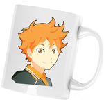 Casa si Gradina - Bucatarie si vesela - Cani si pahare - Cani si cesti - Cana Haikyuu Hinata Volei Craciun Ziua Indragostitilor, alba, 330 ml - Infinity.ro