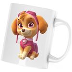 Casa si Gradina - Bucatarie si vesela - Cani si pahare - Cani si cesti - Cana Paw Patrol Skye Catelus Aviator Salvator, alba, 330 ml - Infinity.ro