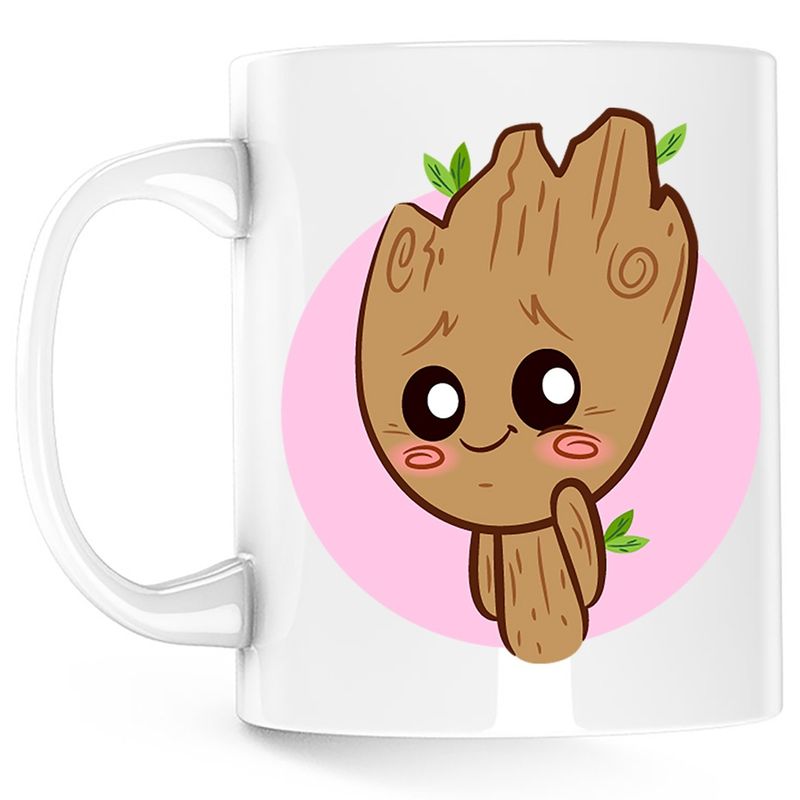 Casa si Gradina - Bucatarie si vesela - Cani si pahare - Cani si cesti - Cana Baby I am Groot Bebe Copacel, alba, 330 ml - Infinity.ro
