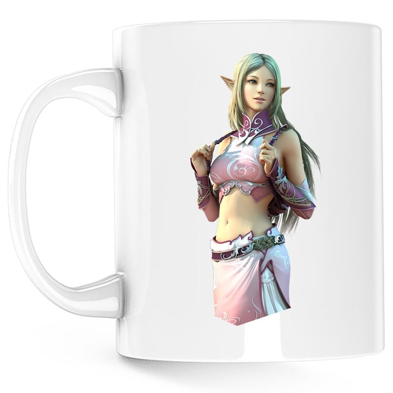 Casa si Gradina - Bucatarie si vesela - Cani si pahare - Cani si cesti - Cana Lineage Elf Level Up, alba, 330 ml - Infinity.ro
