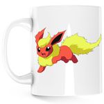Casa si Gradina - Bucatarie si vesela - Cani si pahare - Cani si cesti - Cana Pokemon Flareon Tiktok Creator, alba, 330 ml - Infinity.ro