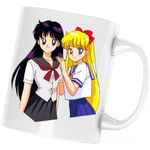Casa si Gradina - Bucatarie si vesela - Cani si pahare - Cani si cesti - Cana Sailor Moon Marte Venus Anime Manga, alba, 330 ml - Infinity.ro