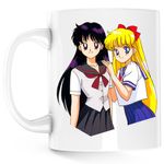 Casa si Gradina - Bucatarie si vesela - Cani si pahare - Cani si cesti - Cana Sailor Moon Marte Venus Anime Manga, alba, 330 ml - Infinity.ro
