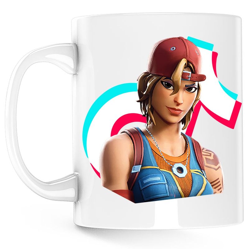 Casa si Gradina - Bucatarie si vesela - Cani si pahare - Cani si cesti - Cana Sparkplug Fortnite Tiktok, alba, 330 ml - Infinity.ro