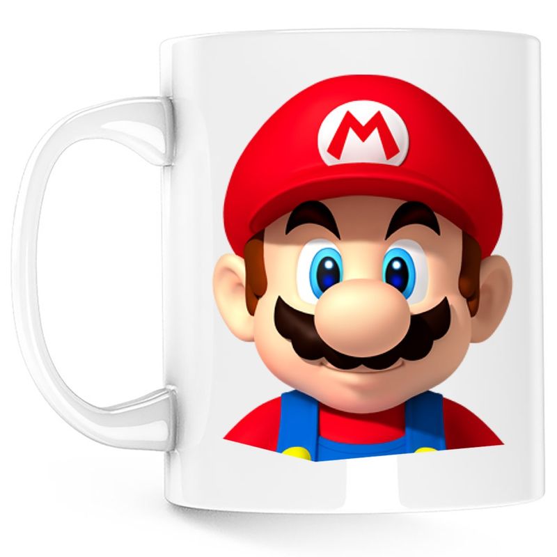 Casa si Gradina - Bucatarie si vesela - Cani si pahare - Cani si cesti - Cana Super Mario Bros Odyssey PS4 Smash, alba, 330 ml - Infinity.ro