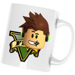 Casa si Gradina - Bucatarie si vesela - Cani si pahare - Cani si cesti - Cana Roblox Gaming GTA V, alba, 330 ml - Infinity.ro