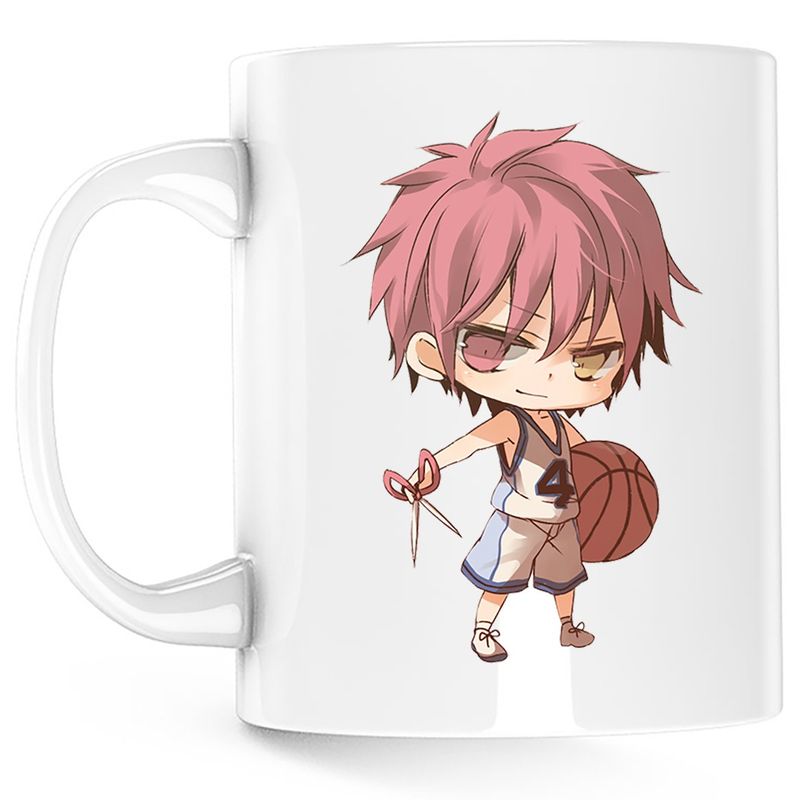 Casa si Gradina - Bucatarie si vesela - Cani si pahare - Cani si cesti - Cana Kuroko no Basket Seijuro Akashi Chibi Anime, alba, 330 ml - Infinity.ro