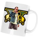 Casa si Gradina - Bucatarie si vesela - Cani si pahare - Cani si cesti - Cana Trevor GTA Game Minecraft, alba, 330 ml - Infinity.ro