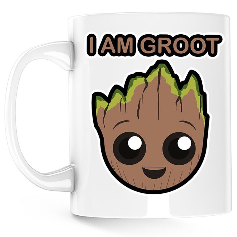 Casa si Gradina - Bucatarie si vesela - Cani si pahare - Cani si cesti - Cana I Am Groot Baby Dragobete Iubita, alba, 330 ml - Infinity.ro