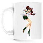 Casa si Gradina - Bucatarie si vesela - Cani si pahare - Cani si cesti - Cana Jupiter Sailor Moon Green Anime, alba, 330 ml - Infinity.ro