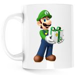 Casa si Gradina - Bucatarie si vesela - Cani si pahare - Cani si cesti - Cana Super Mario Bros Luigi Gift Odyssey, alba, 330 ml - Infinity.ro