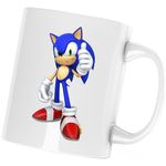Casa si Gradina - Bucatarie si vesela - Cani si pahare - Cani si cesti - Cana Sonic the Hedgehog Curier Cursa Sprinter, alba, 330 ml - Infinity.ro