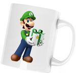 Casa si Gradina - Bucatarie si vesela - Cani si pahare - Cani si cesti - Cana Super Mario Bros Luigi Gift Odyssey, alba, 330 ml - Infinity.ro