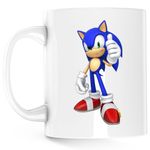 Casa si Gradina - Bucatarie si vesela - Cani si pahare - Cani si cesti - Cana Sonic the Hedgehog Curier Cursa Sprinter, alba, 330 ml - Infinity.ro