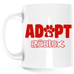 Casa si Gradina - Bucatarie si vesela - Cani si pahare - Cani si cesti - Cana Adopt Me Pet Roblox, alba, 330 ml - Infinity.ro
