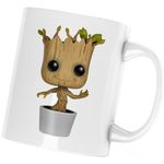 Casa si Gradina - Bucatarie si vesela - Cani si pahare - Cani si cesti - Cana Baby Groot Cute Tree Love Gift, alba, 330 ml - Infinity.ro
