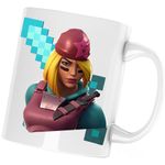 Casa si Gradina - Bucatarie si vesela - Cani si pahare - Cani si cesti - Cana Skully Fortnite Minecraft Diamond Sword, alba, 330 ml - Infinity.ro