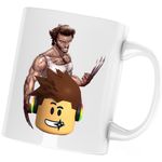 Casa si Gradina - Bucatarie si vesela - Cani si pahare - Cani si cesti - Cana Wolverine Roblox Logan X Men Badass, alba, 330 ml - Infinity.ro