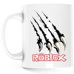 Casa si Gradina - Bucatarie si vesela - Cani si pahare - Cani si cesti - Cana Roblox Meme Game Gheare, alba, 330 ml - Infinity.ro