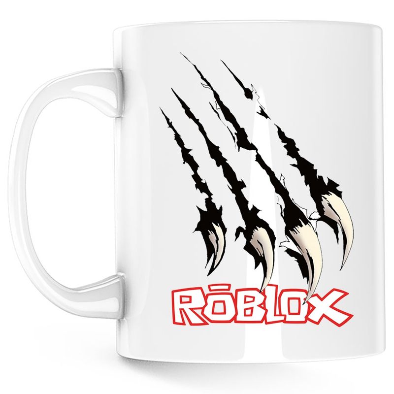 Casa si Gradina - Bucatarie si vesela - Cani si pahare - Cani si cesti - Cana Roblox Meme Game Gheare, alba, 330 ml - Infinity.ro