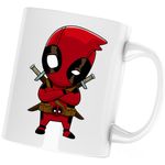 Casa si Gradina - Bucatarie si vesela - Cani si pahare - Cani si cesti - Cana Deadpool Baby Arte Martiale, alba, 330 ml - Infinity.ro