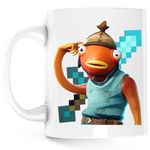 Casa si Gradina - Bucatarie si vesela - Cani si pahare - Cani si cesti - Cana Fishstick Fortnite Minecraft Diamond Sword, alba, 330 ml - Infinity.ro