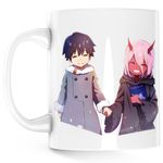 Casa si Gradina - Bucatarie si vesela - Cani si pahare - Cani si cesti - Cana Darling in the FranXX Manga Japan Anime, alba, 330 ml - Infinity.ro