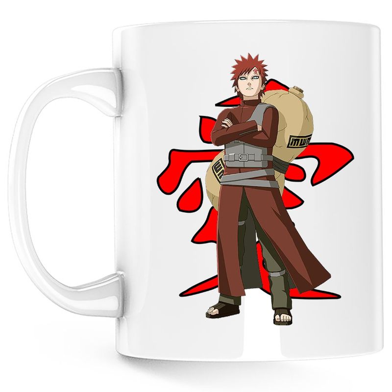 Casa si Gradina - Bucatarie si vesela - Cani si pahare - Cani si cesti - Cana Naruto Gaara Sasuke Uchiha Anime Manga, alba, 330 ml - Infinity.ro